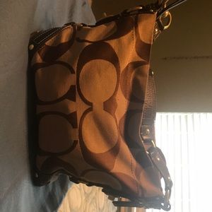 Brown coach purse...gently used-in great condition